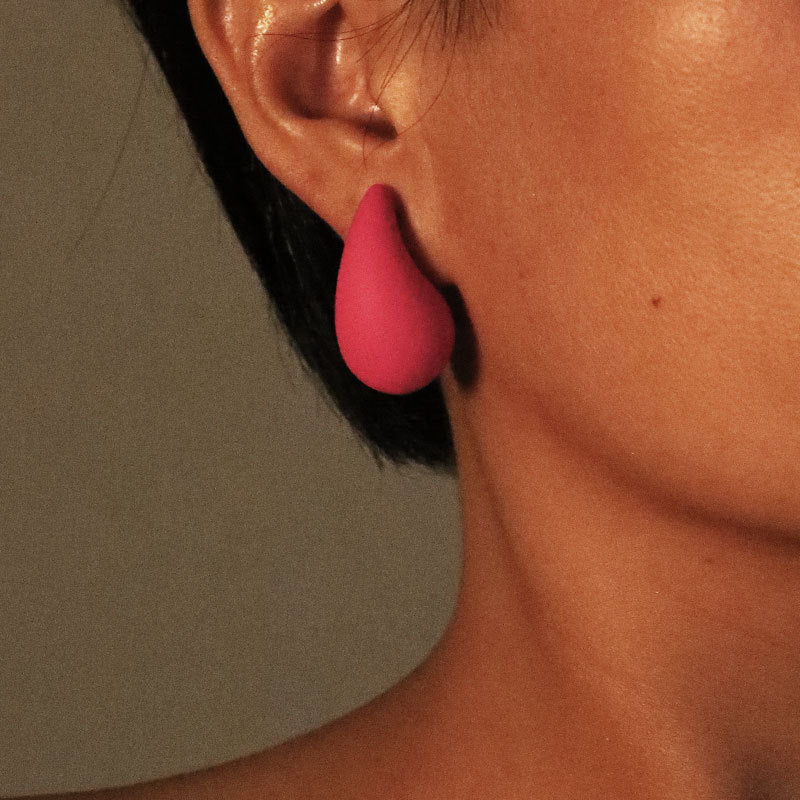 Wholesale Gut Acrylic Spray Paint Solid Color Ladies Earrings